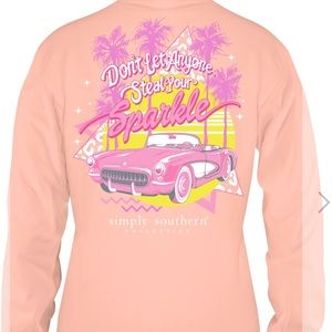 SIMPLY SOUTHERN STEAL YOUR SPARKLE LONG SLEEVE T-SHIRT